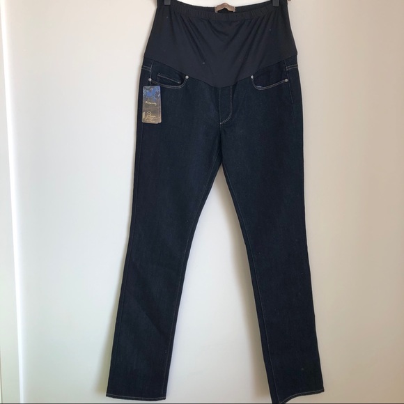 NWOT PAIGE Blue Heights Maternity Jeans 30 - Picture 2 of 13